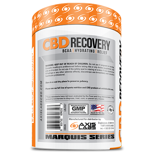 CBD Recovery BCAA 30 Servings Axis Labs CBD - 