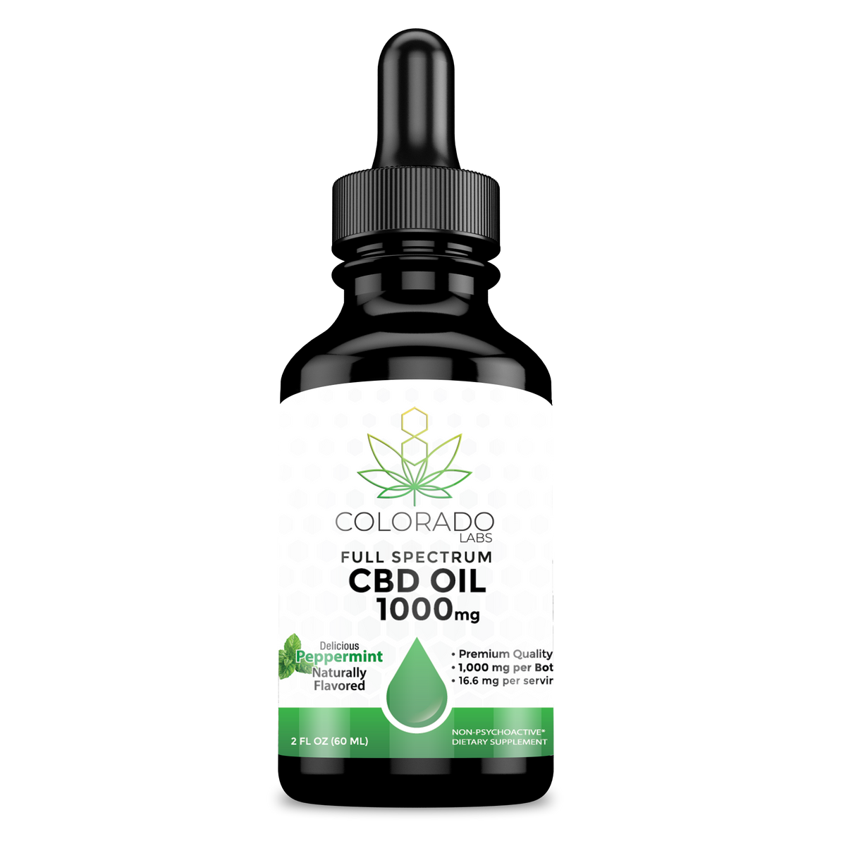 Colorado Labs CBD Oil Full Spectrum 2oz Peppermint Axis Labs CBD - CBD Oil Tincture