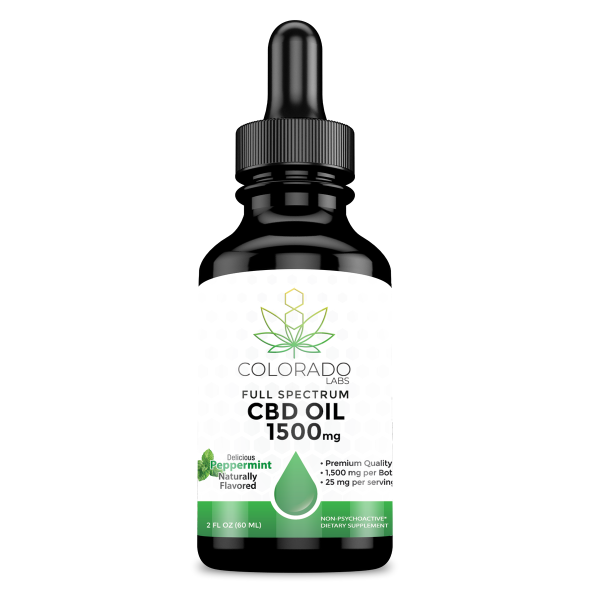 Colorado Labs CBD Oil Full Spectrum 2oz Peppermint Axis Labs CBD - CBD Oil Tincture