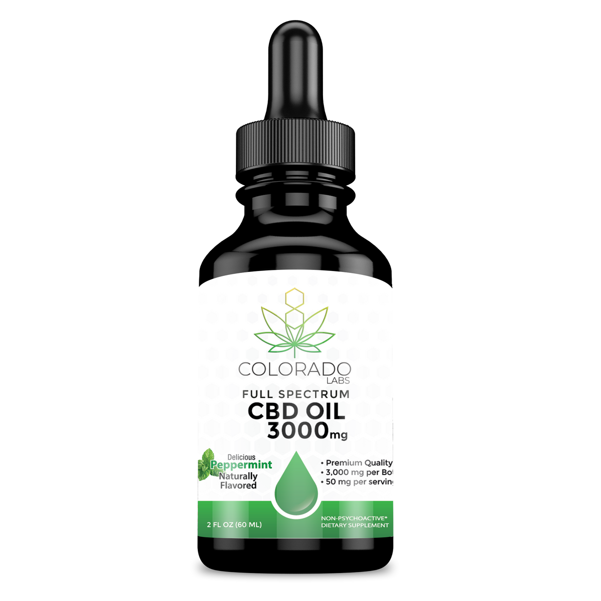 Colorado Labs Full Spectrum CBD Oil 2oz Peppermint Axis Labs CBD