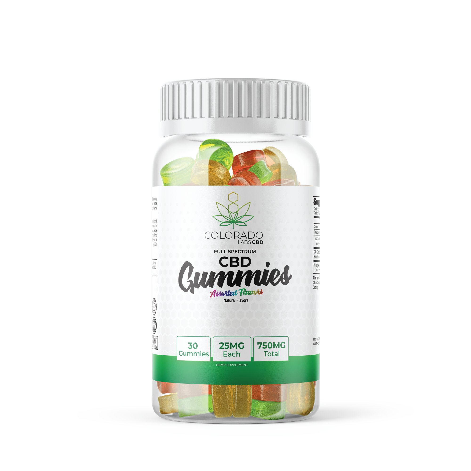 Colorado Labs Full Spectrum Gummies 750mg 30ct Assorted Flavors Axis Labs CBD - 