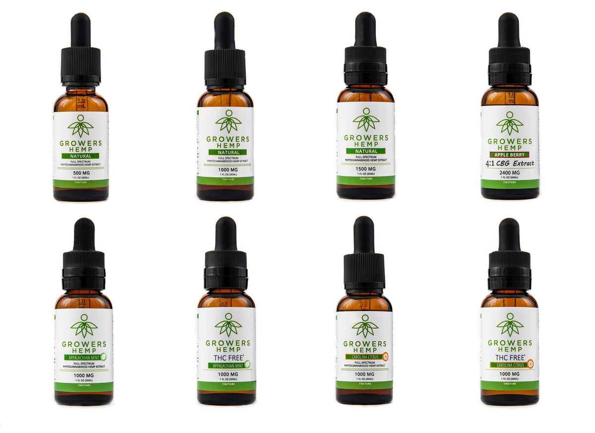 Growers Hemp 4:1 CBD:CBG Formula 2400mg Axis Labs CBD - 