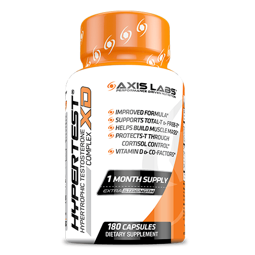 HYPERTEST XD - 180 Capsules Axis Labs CBD - d-aspartic acid, lj100, long jack, testosterone, testosterone booster, zma