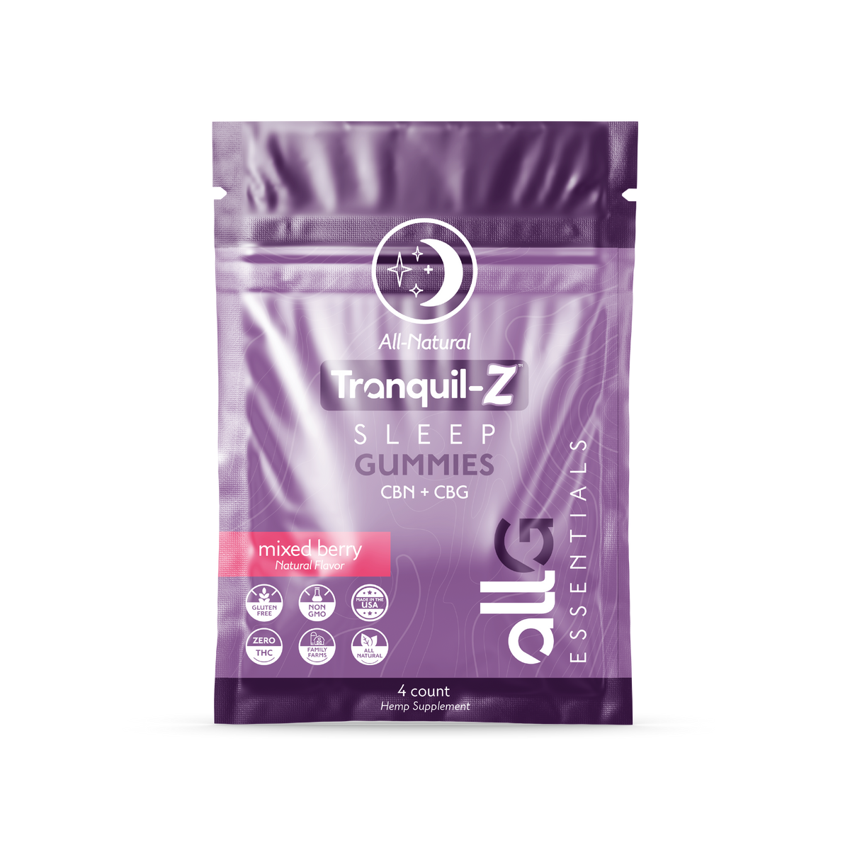 Tranquil-Z Sleep Gummies Mixed Berry Axis Labs CBD - EDIBLES, SLEEP, YGroup_tranz